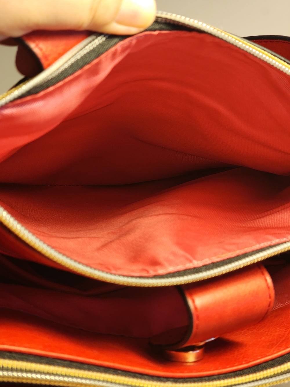 NWOT Sharif Tote Bag Red | Large Tote | Minor Wear - Picture 12 of 15